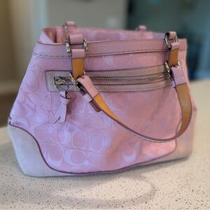 Coach Pink Designer Women's Shoulder Bag